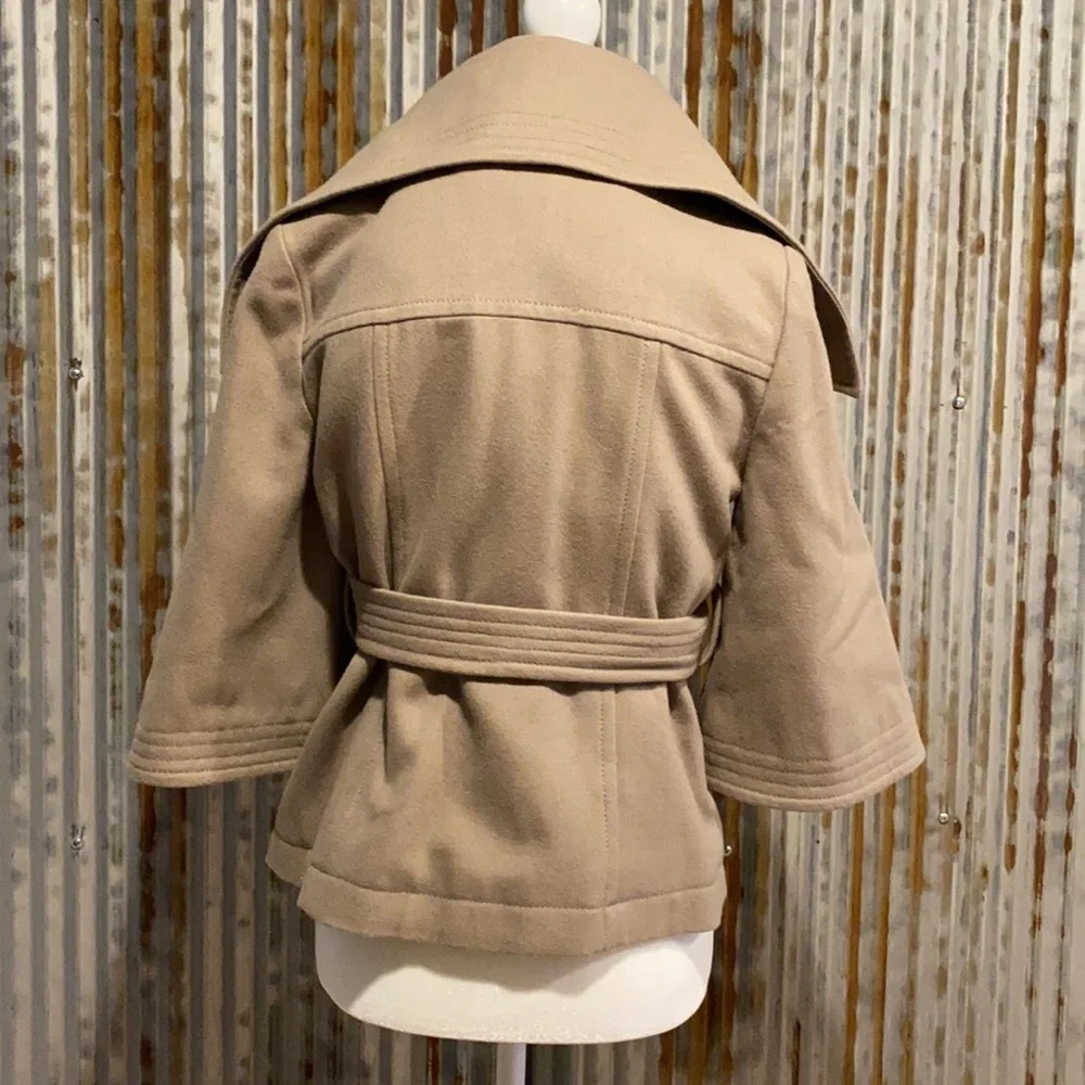 Old Navy 3/4 Sleeve Double-breasted Belted Pea Coat - Picture 4 of 6